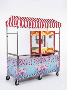 דוכן נירוסטה מתקפל 1.80